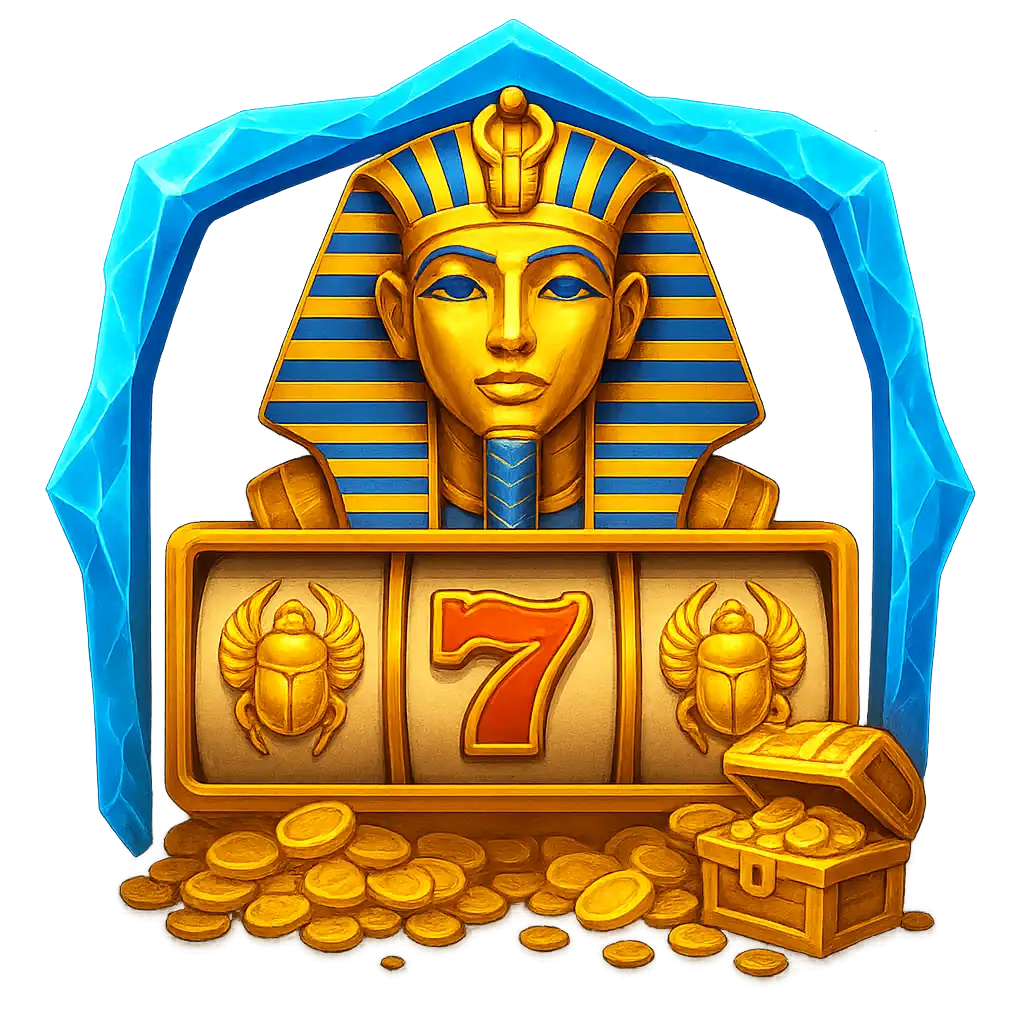 Legacy of Dead pokie machine artwork in a golden desert casino theme